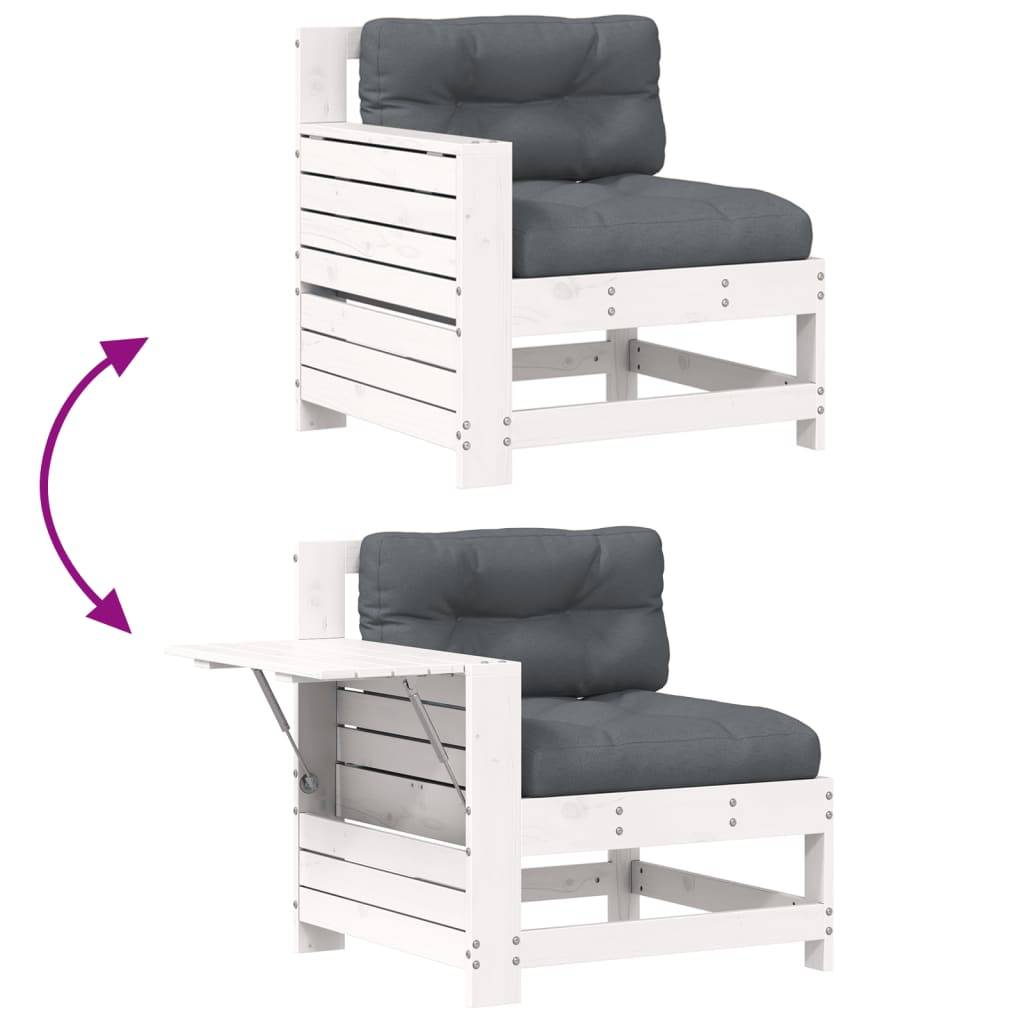 Prolenta Premium - Banc de jardin Blanc 62 X 69 cm - Prolenta Premium - Image 7
