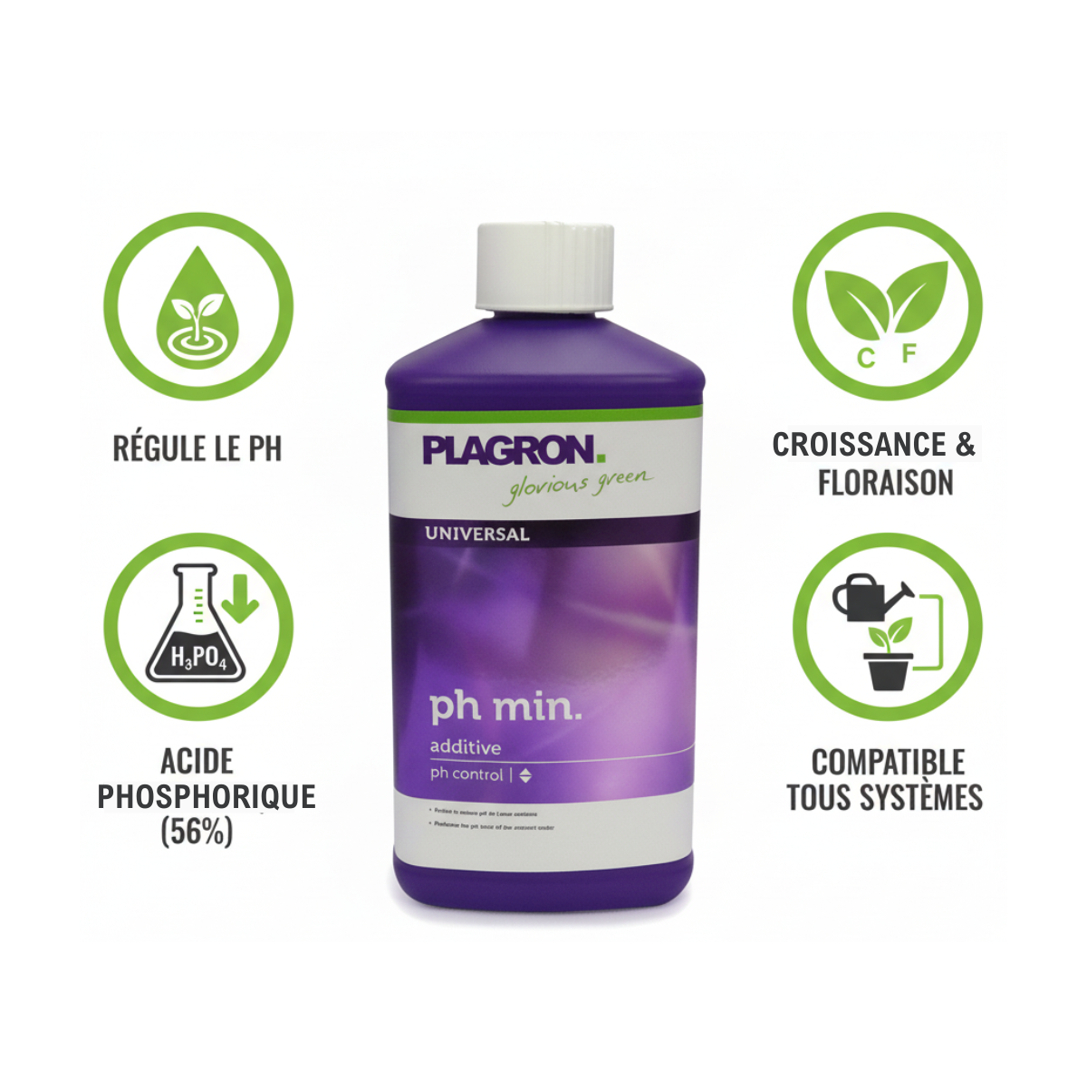 Solution de pH moins 500 ml - PLAGRON - Image 5