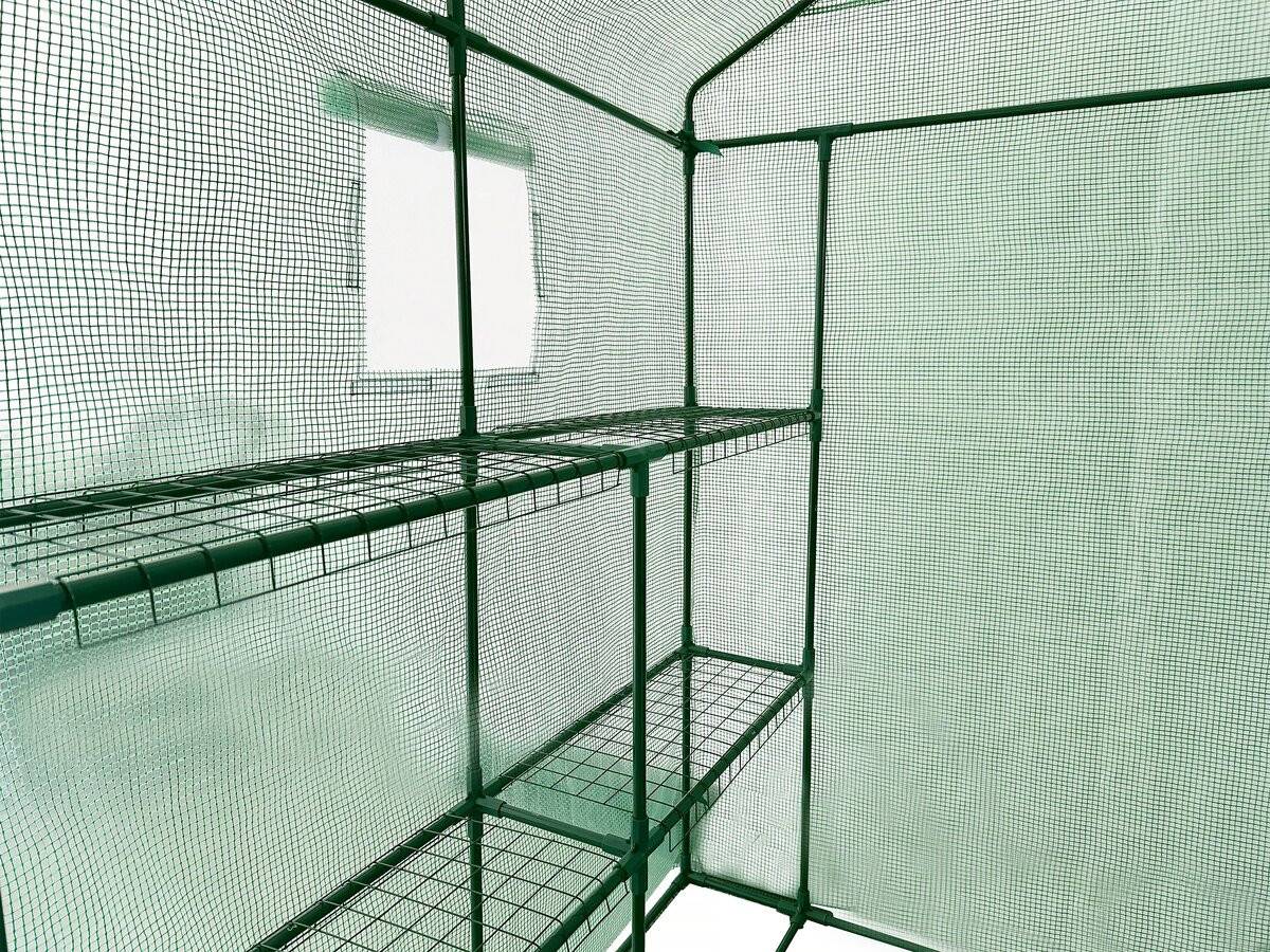 Serre Tomates De Jardin Avec étagères "lys" - 2.04 M² - 130g - Vert -habitat Et Jardin - Image 3