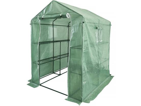 Serre Tomates De Jardin Avec étagères "lys" - 2.04 M² - 130g - Vert -habitat Et Jardin - Image 1