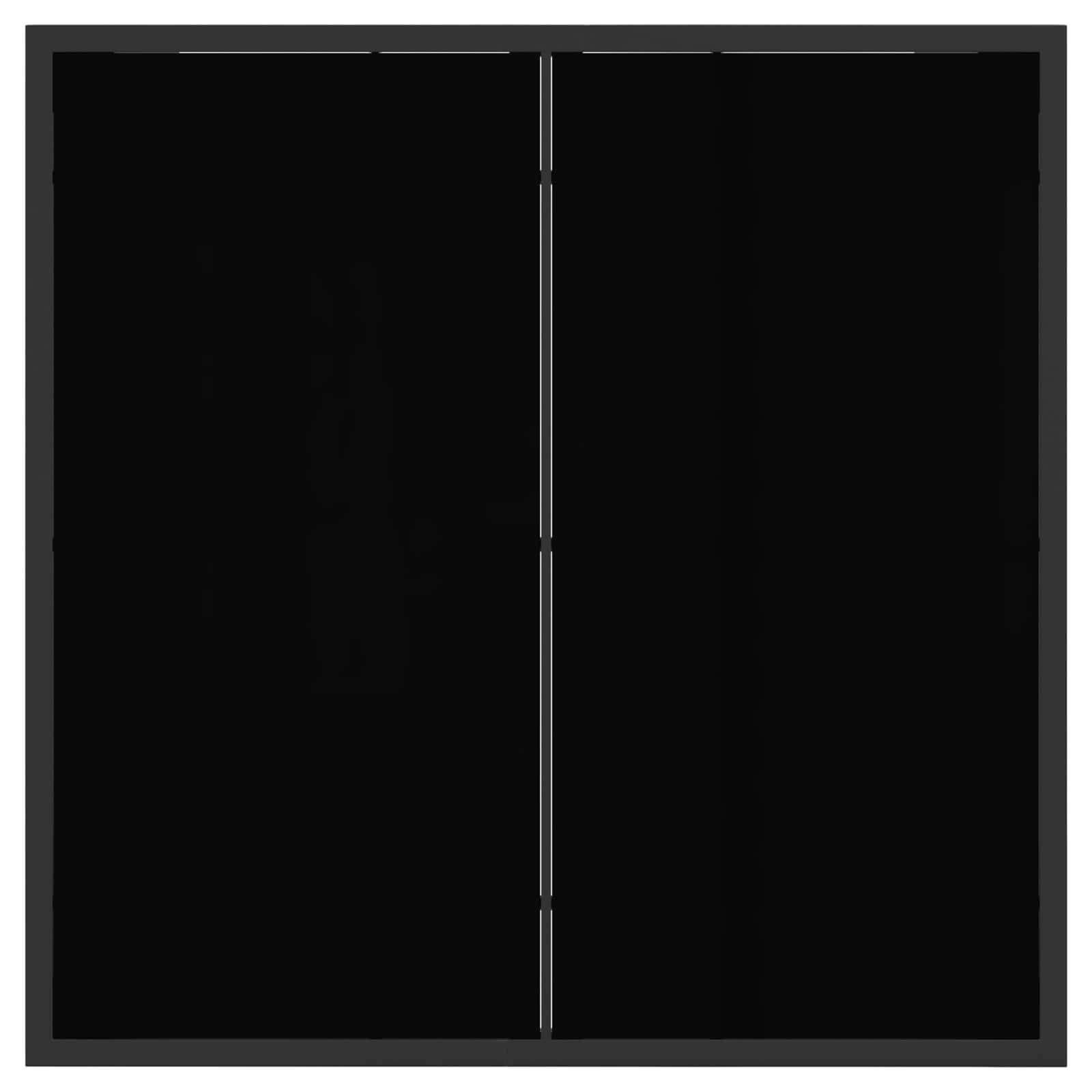 Ensemble de salle à manger de jardin acier et textilène noir 80 x 80 x 73 cm, Poids:39.6kg - PANGIVO - Image 6