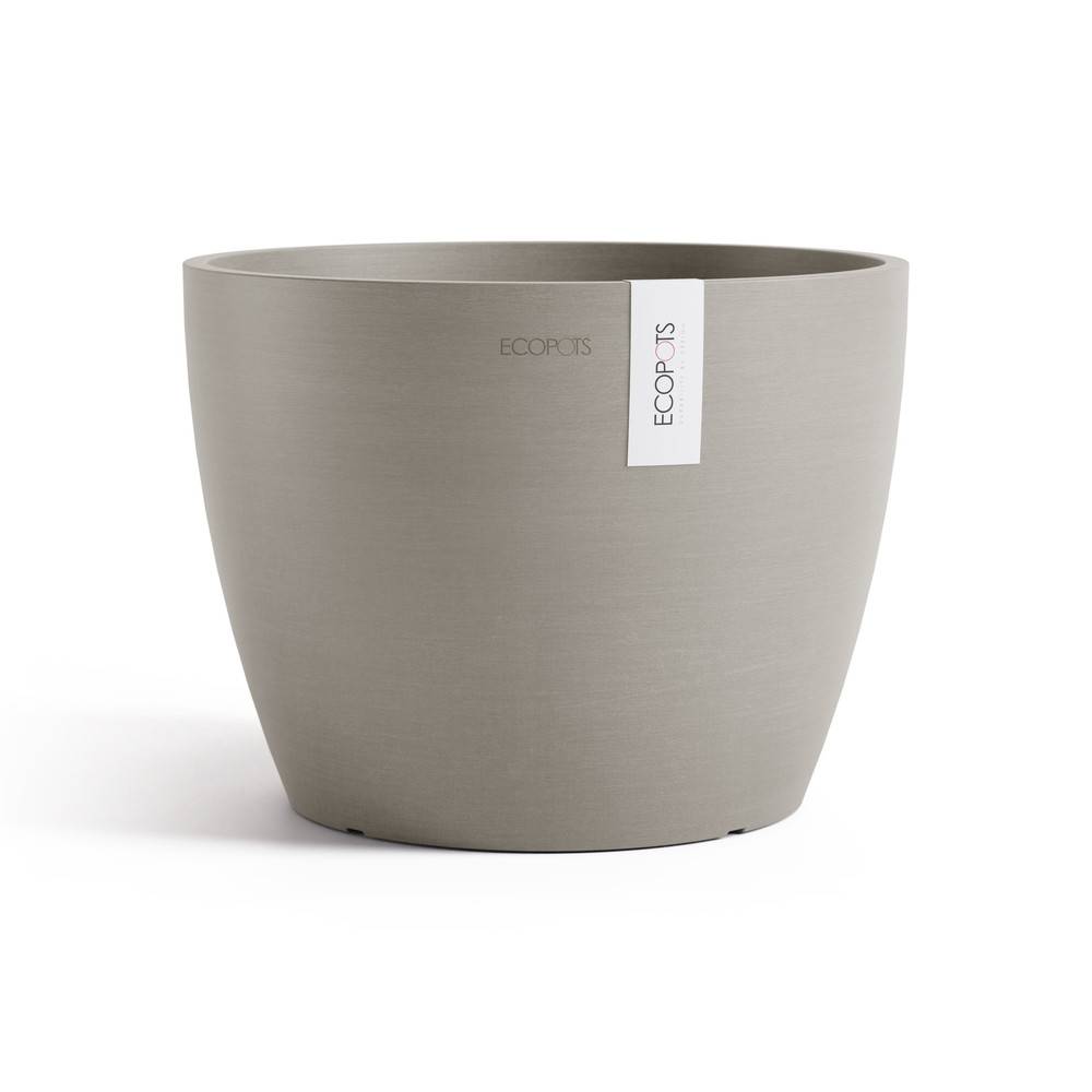 Ecopots - Pot Rond Stockholm 31 Taupe - Ø 31 x H. 23,3 cm - 12,9 L ECOPOTS - Imagen 2