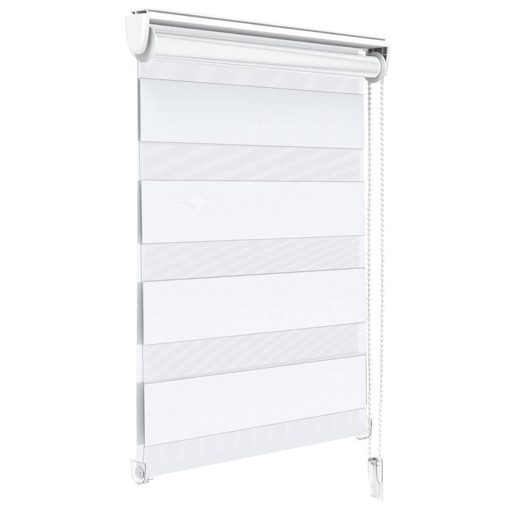 Vounot - Store enrouleur jour nuit double 80x150cm Blanc - Image 1