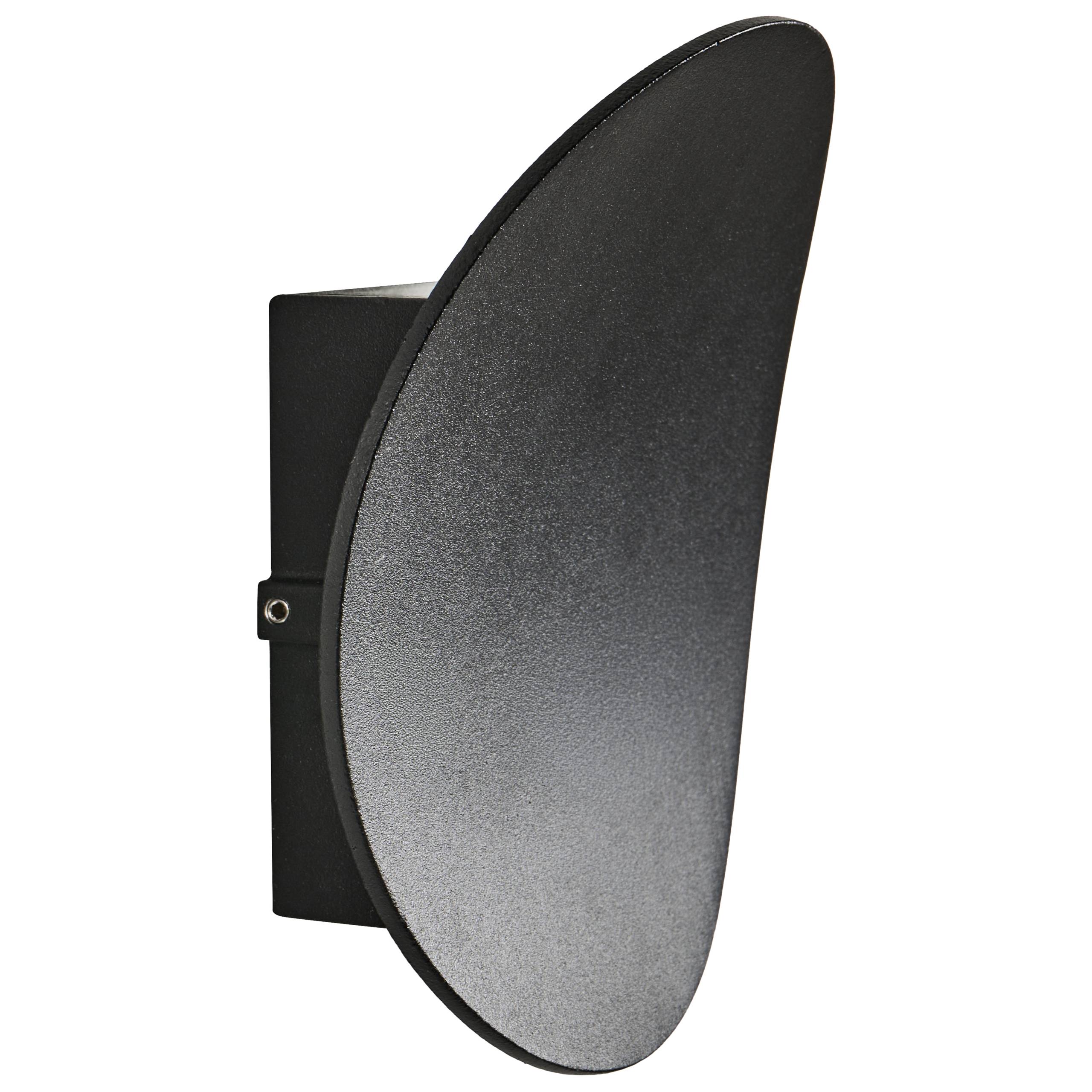 Beliani - Lampe murale pour l'extérieur Aluminium Noir MEUSSE - 17x8x18- Beliani - Image 4