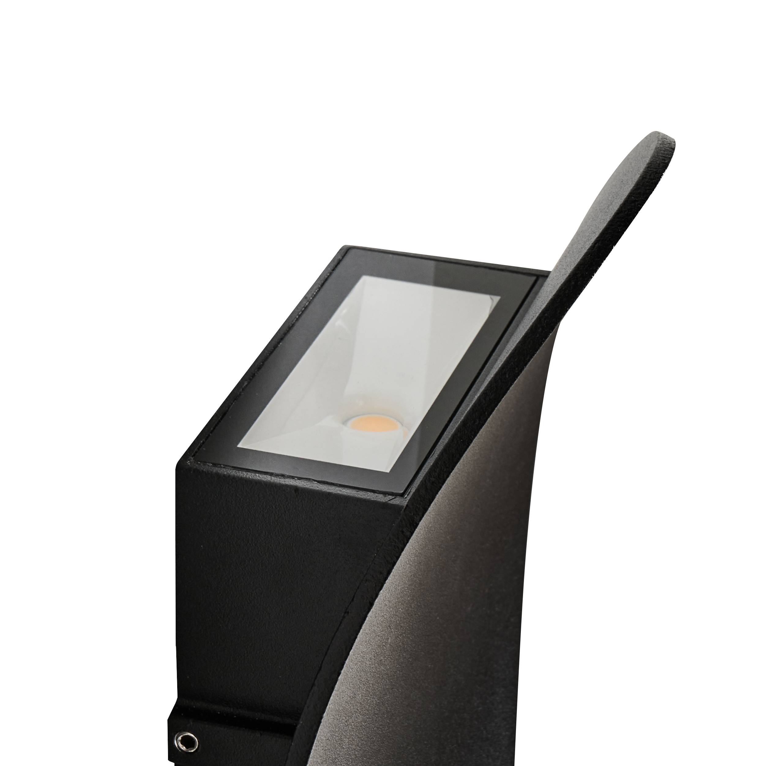 Beliani - Lampe murale pour l'extérieur Aluminium Noir MEUSSE - 17x8x18- Beliani - Image 6