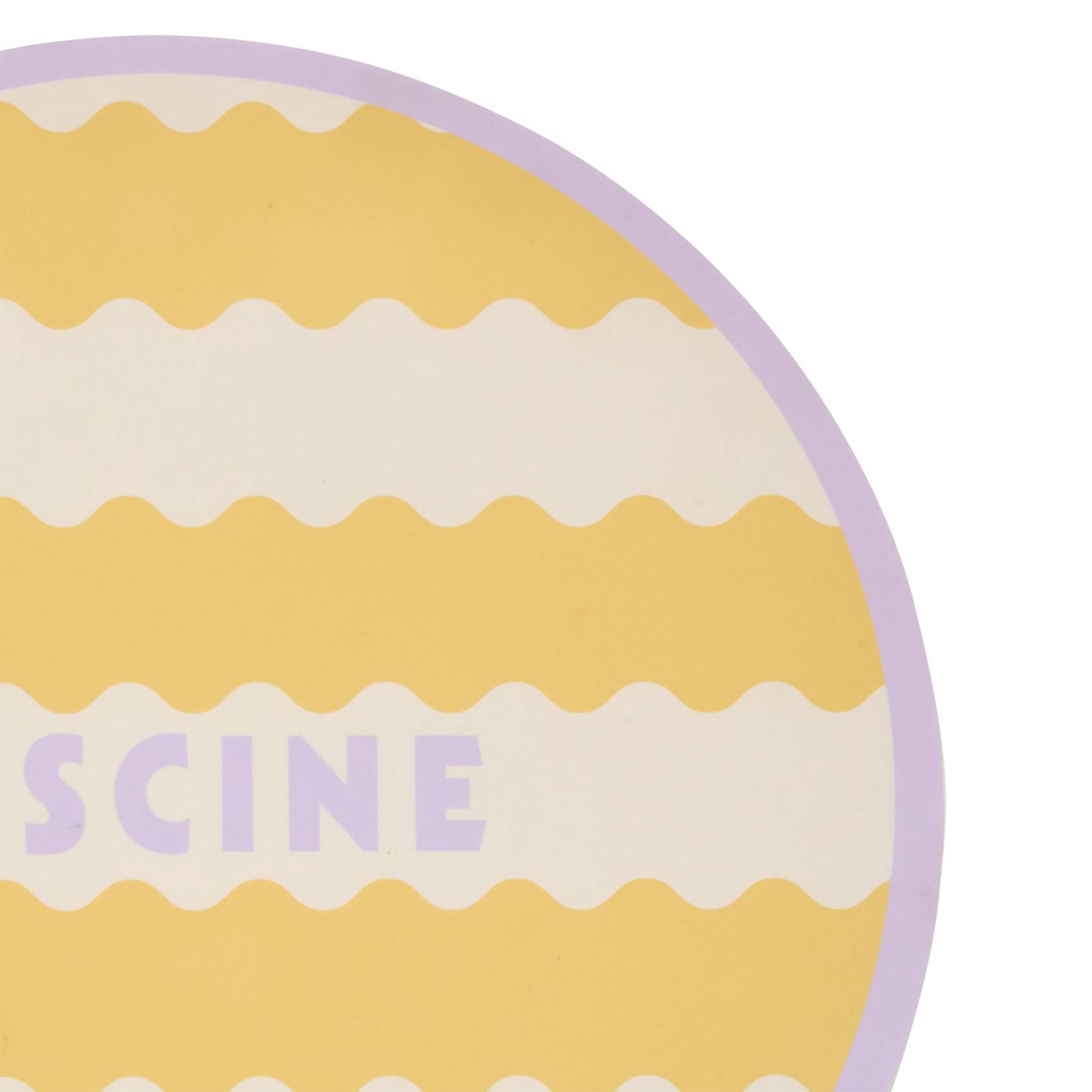 Set de table rond piscine - ATMOSPHERA - Polyester - Jaune - Image 2