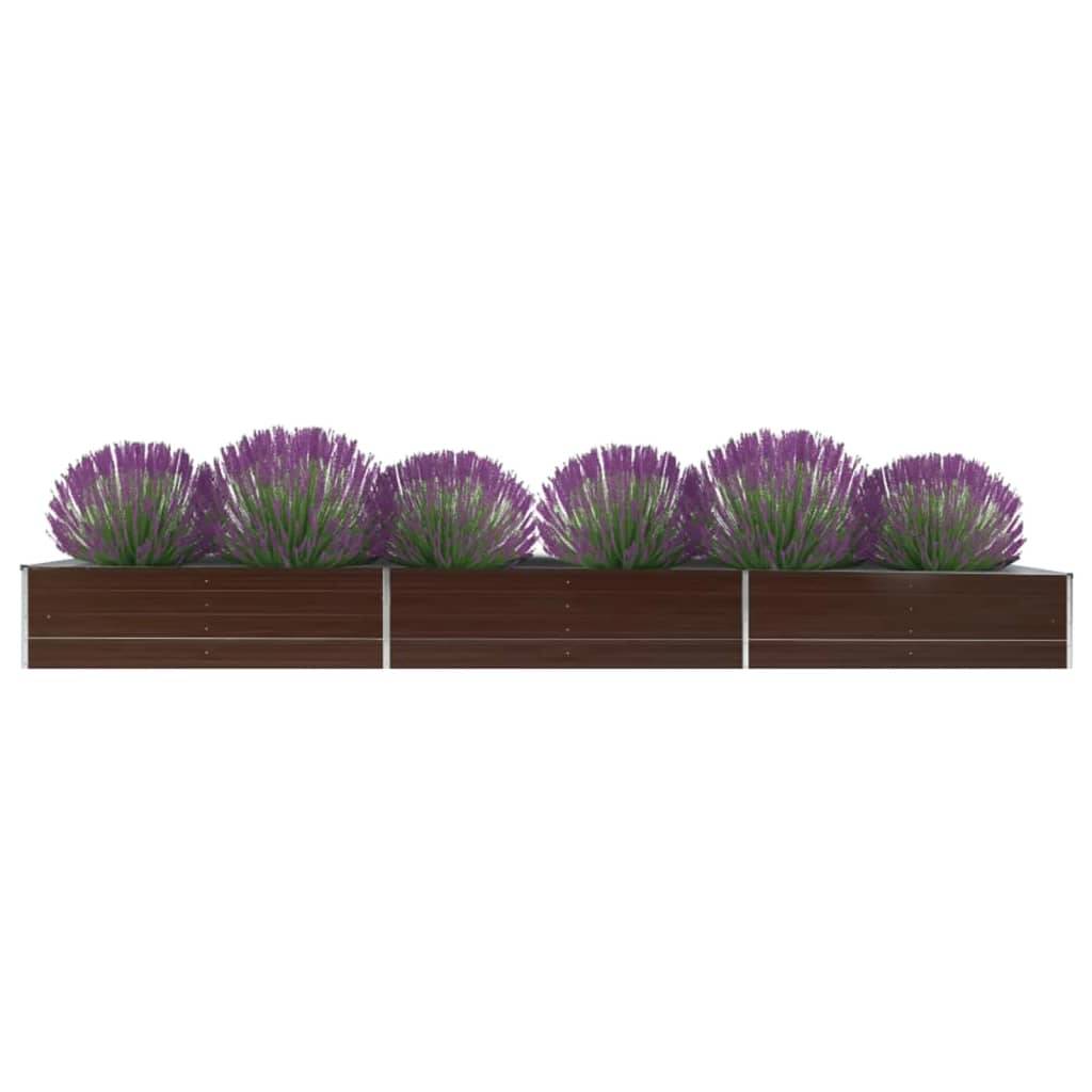 Prolenta Premium - Jardinière acier marron 480 x 80 x 45 cm - Prolenta premium p365.9 - Image 2