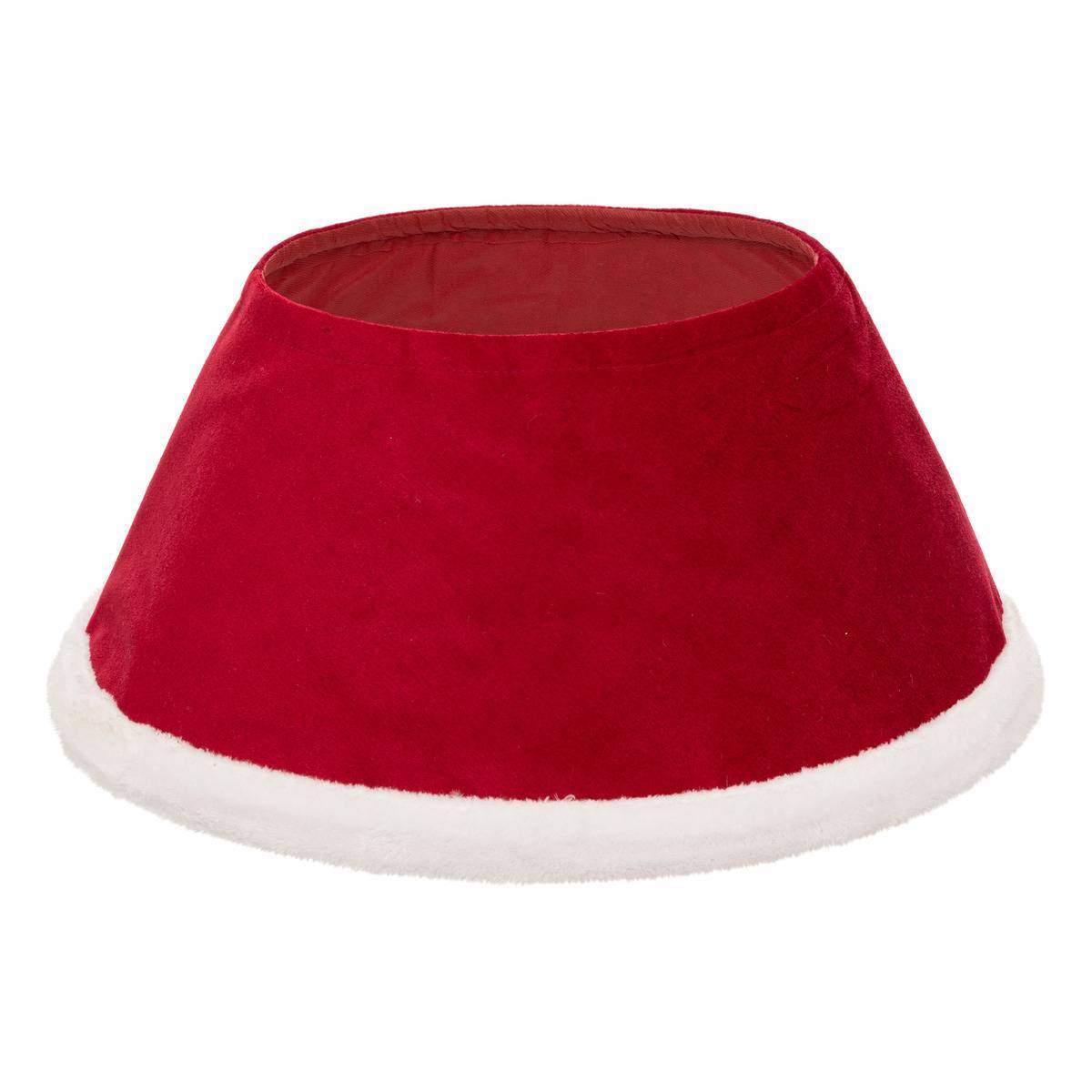 Atmosphera - Cubrepie de árbol D.56cm rojo y blanco - Atmosphera Creador de interiores