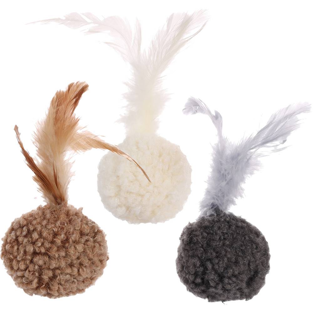 1 Balle SUAVA ø 4.5 cm jouet pour chat couleur aléatoire - Imagen 1