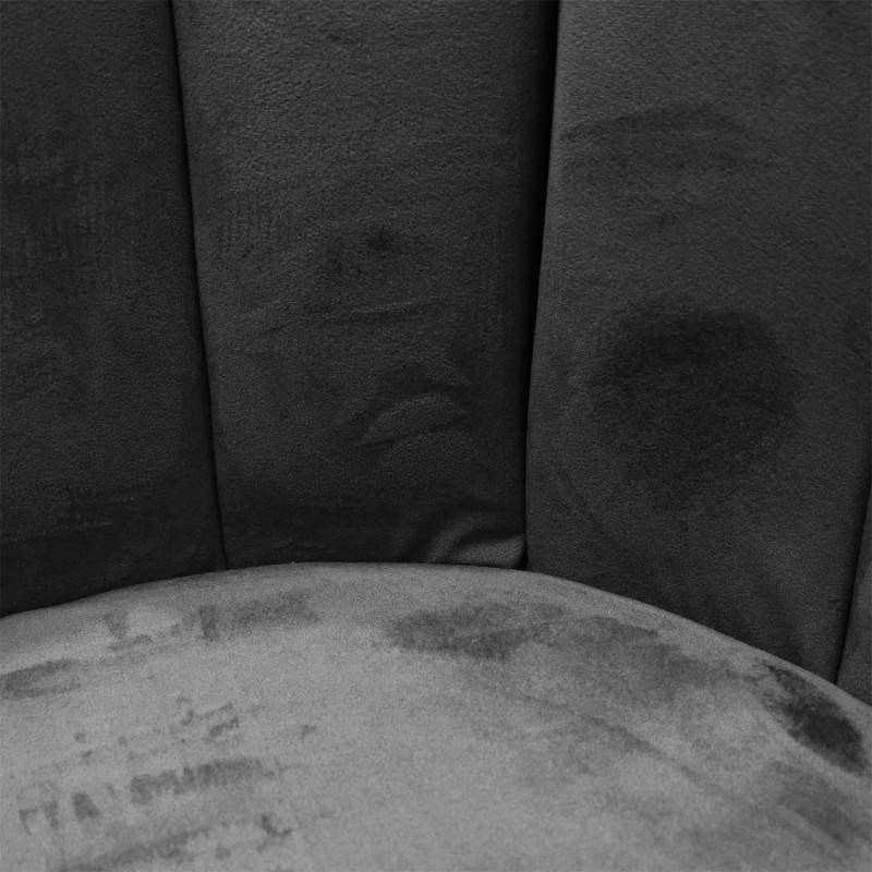 The Home Deco Factory - Chaise Ariel velours noir - Image 7