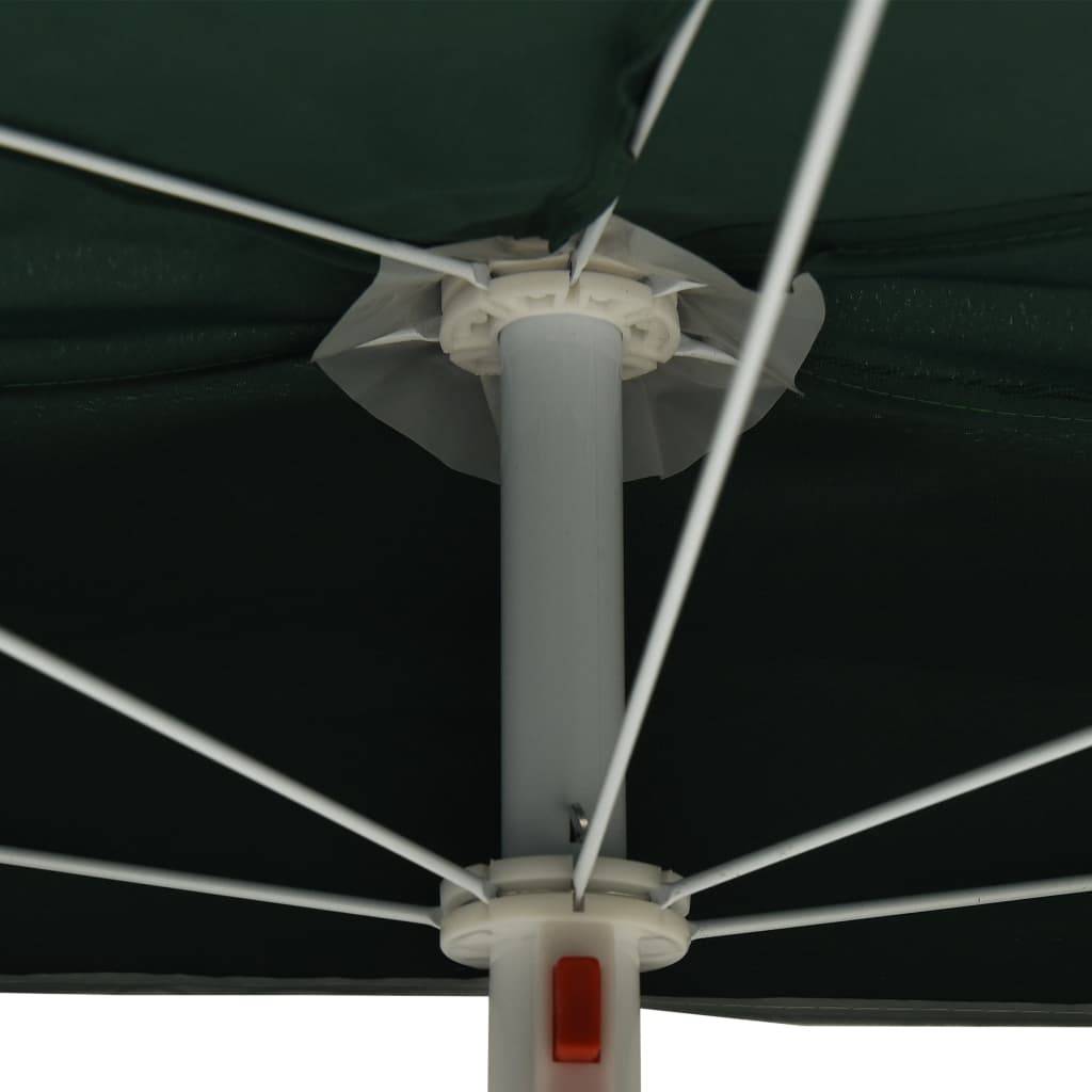 PANGIVO - Demi-parasol de jardin polyester acier vert 180 x 90 x 195 cm - PANGIVO - Image 7