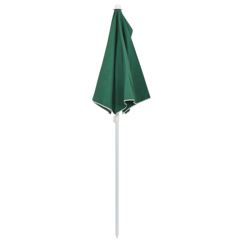 PANGIVO - Demi-parasol de jardin polyester acier vert 180 x 90 x 195 cm - PANGIVO - Image 6