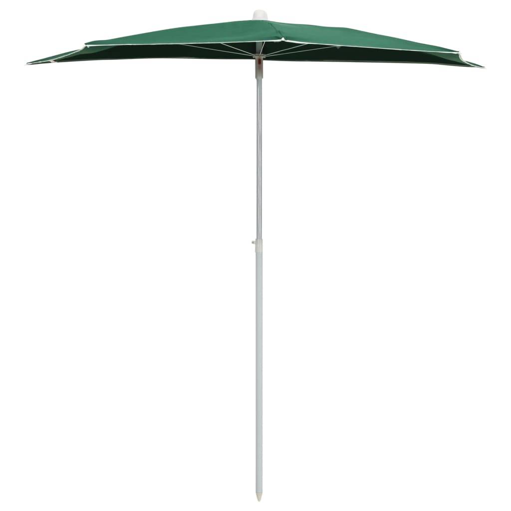 PANGIVO - Demi-parasol de jardin polyester acier vert 180 x 90 x 195 cm - PANGIVO - Image 3