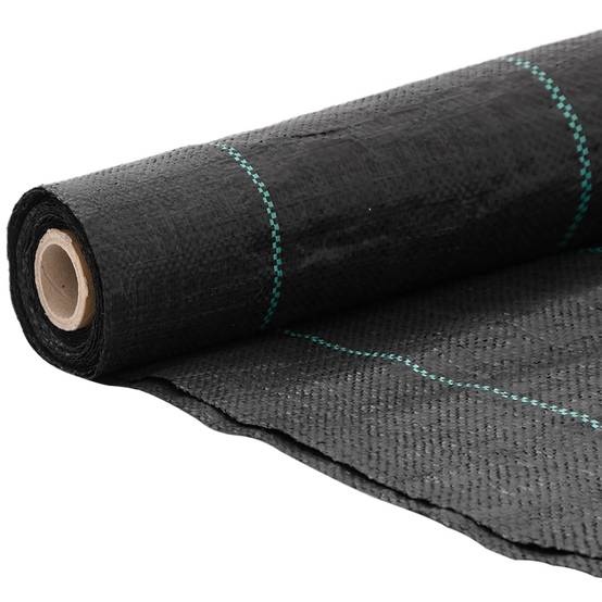 Toile de Paillage 60g/m² Anti-Mauvaises Herbes pour Jardin Potager Allée 2x200 m Noir - ComfortXL Outdoor Living - Image 3
