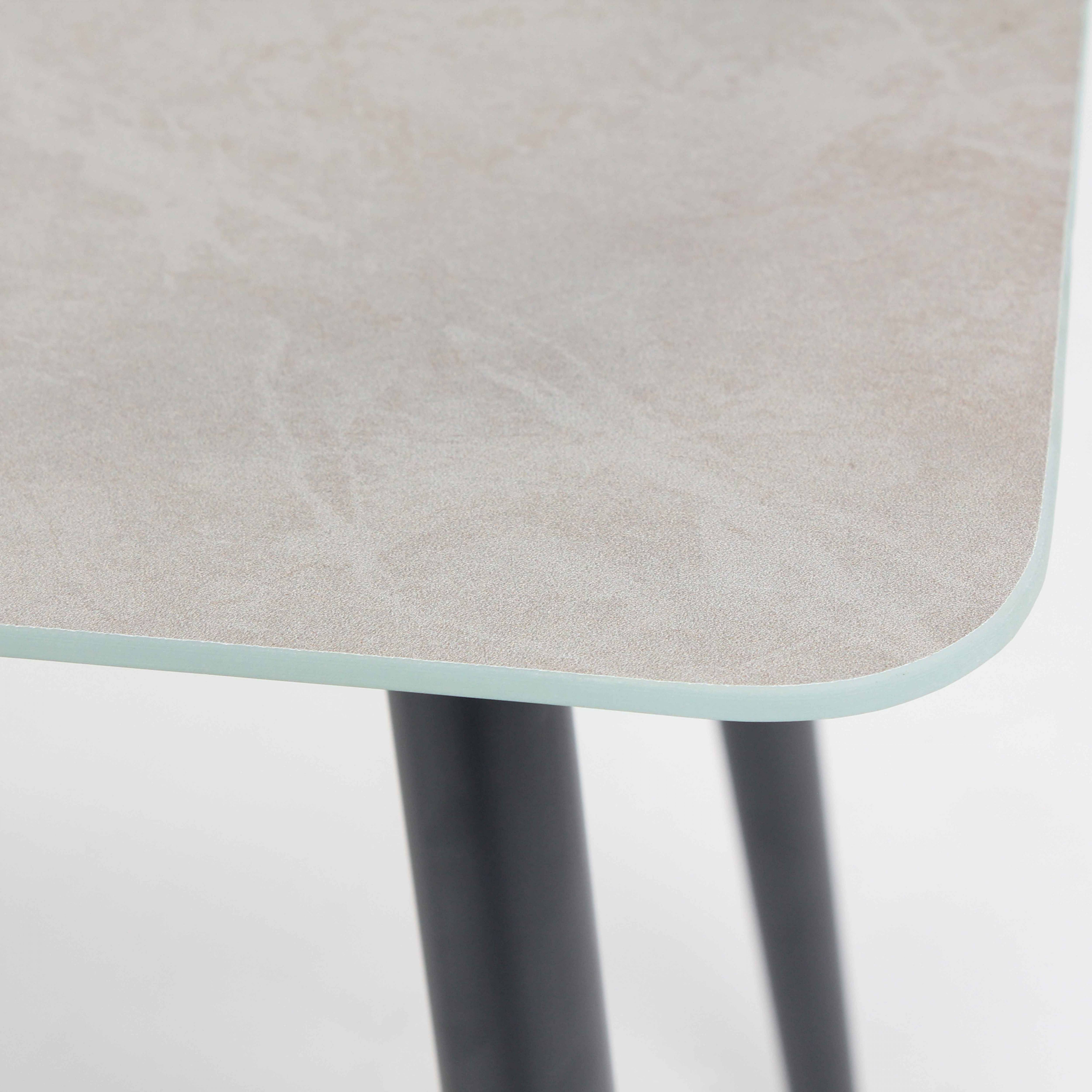 Oviala - Petite table basse de jardin en acier gris Costa Rica - Oviala - Imagen 4