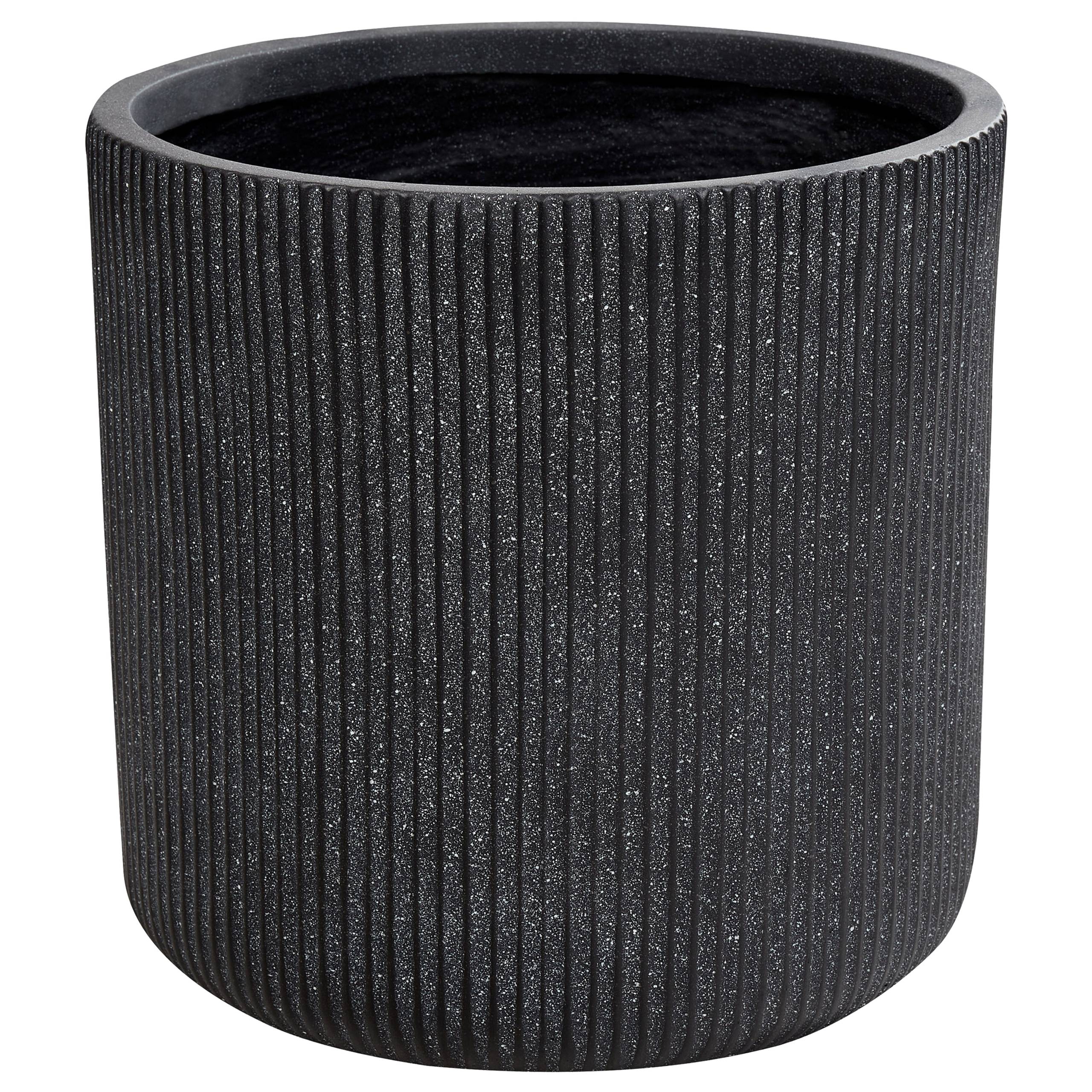 Beliani - Cache-pot d'extérieur Fibre d'argile Gris graphite OREOI - 37x37x37- Beliani - Image 2