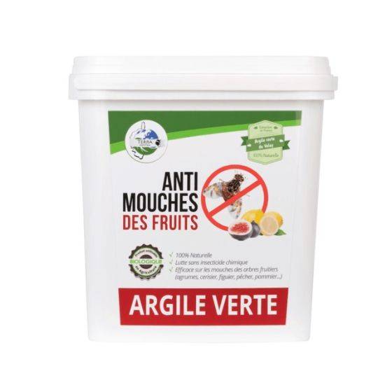 Terra Nostra - Argile verte anti mouche des fruits - Seau 3kg