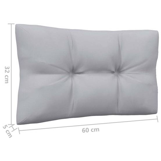 Canapé 2 places de jardin | Canapé D'extérieur | Sofa De Jardin et coussins gris Bois de pin solide Maison Chic - Image 9