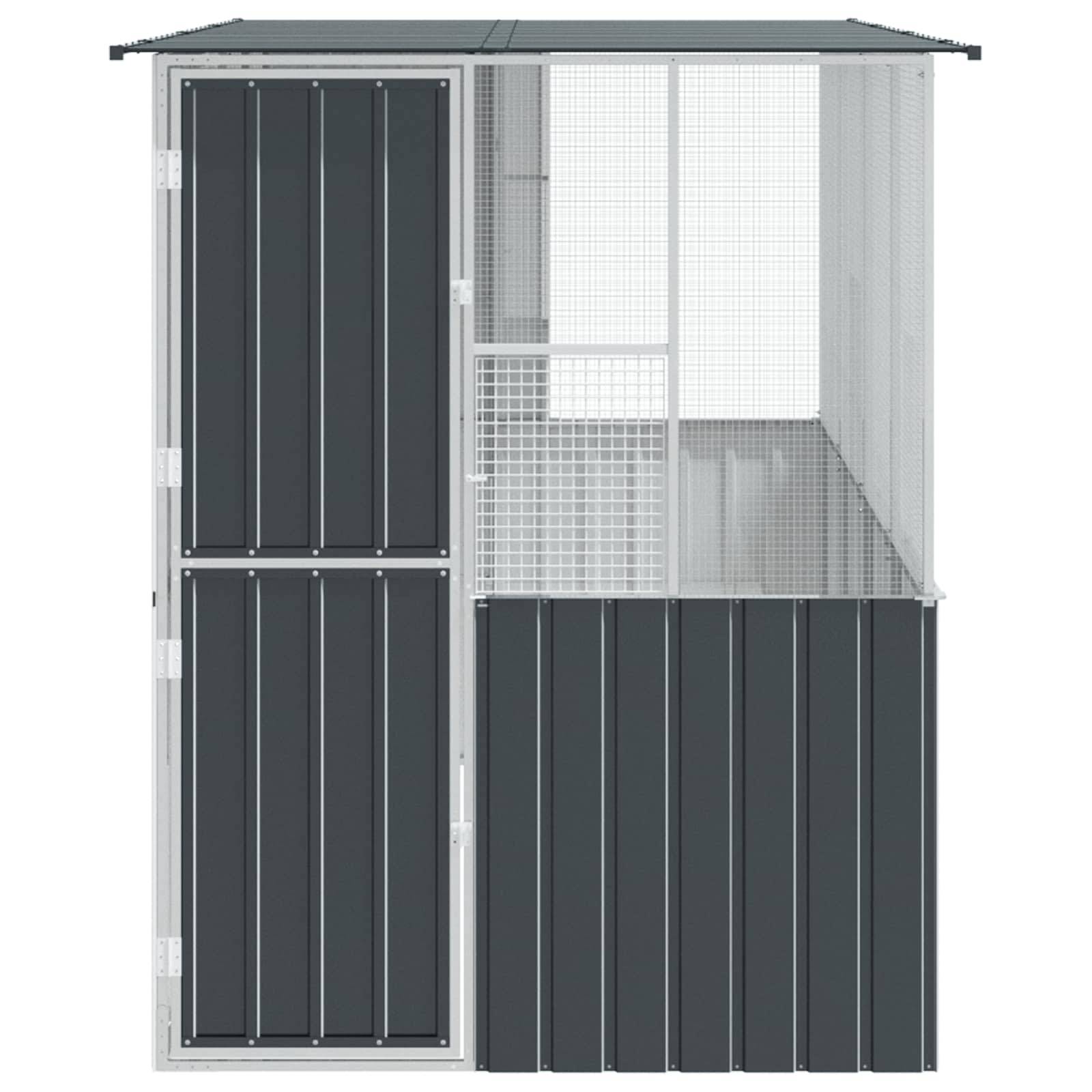 Cage Oiseaux Moyenne Acier Galvanisé 315x167cm Anthracite - ComfortXL Outdoor Living - Image 3