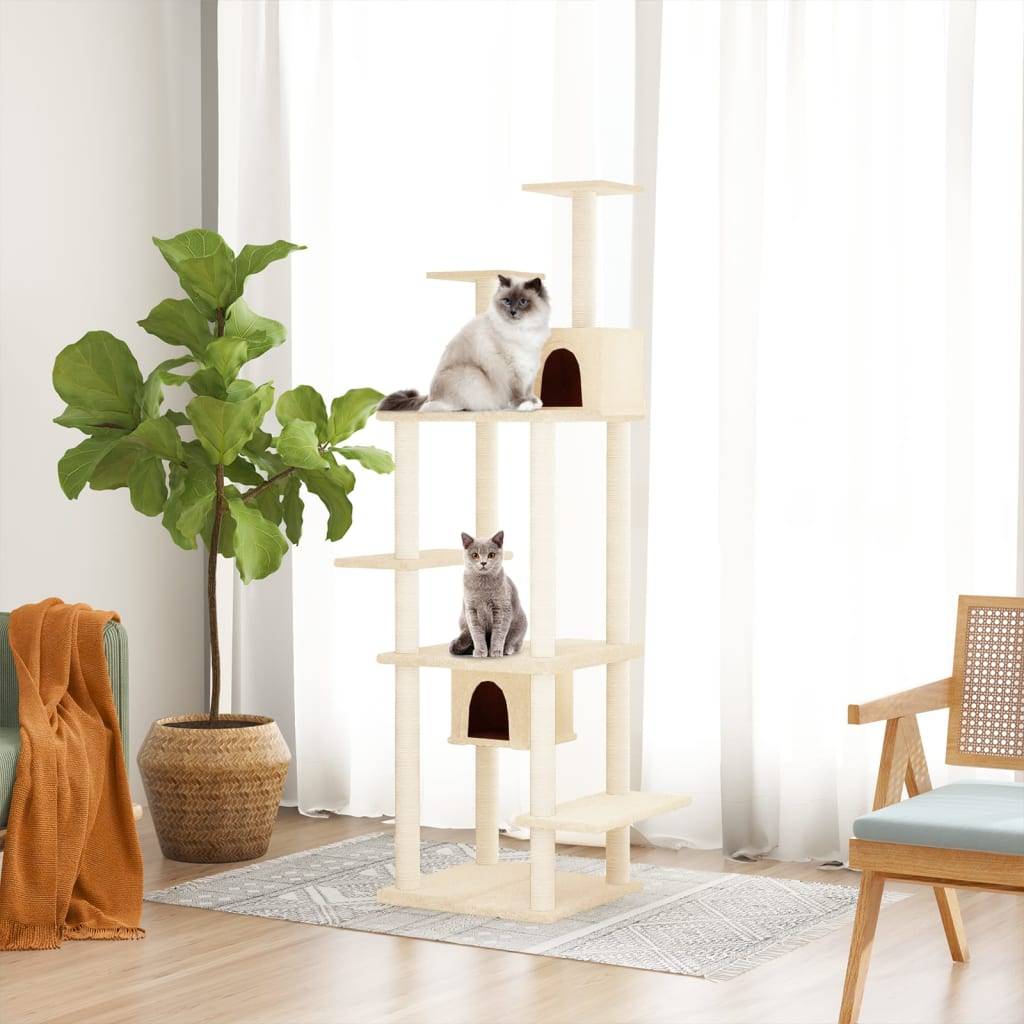 Arbre à chat  Gudland Crème  78 X 52 X 176 cm  - P87209C - Image 1