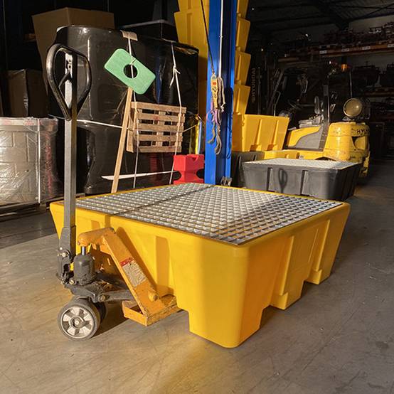 Bac de rétention pehd 475l premium pour 4 fûts - lot de 5-plast'up rotomoulage - Imagen 3