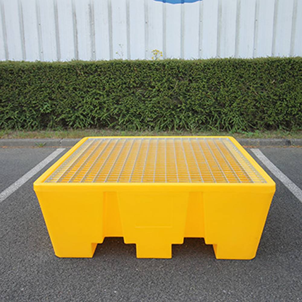 Bac de rétention pehd 475l premium pour 4 fûts - lot de 5-plast'up rotomoulage - Imagen 2