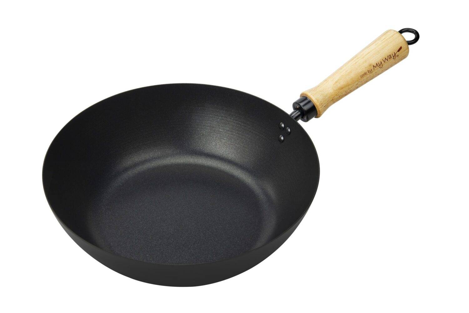 Wok avec revêtement antiadhésif - 26 cm - En acier carbone - Compatible toutes plaques de cuisson - Myway - Imagen 1