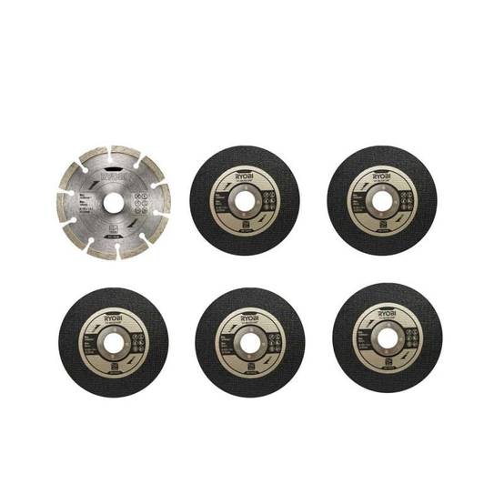 Ryobi - Pack RYOBI Meuleuse d'angle 1010W 125mm RAG1010-125SF - Kit 6 disques 125 mm - Image 3