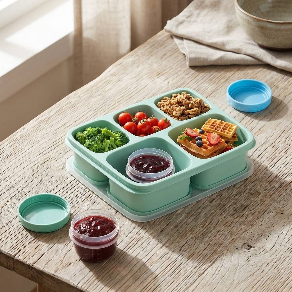 12 bocaux plastiques BPA free empilables - Image 4