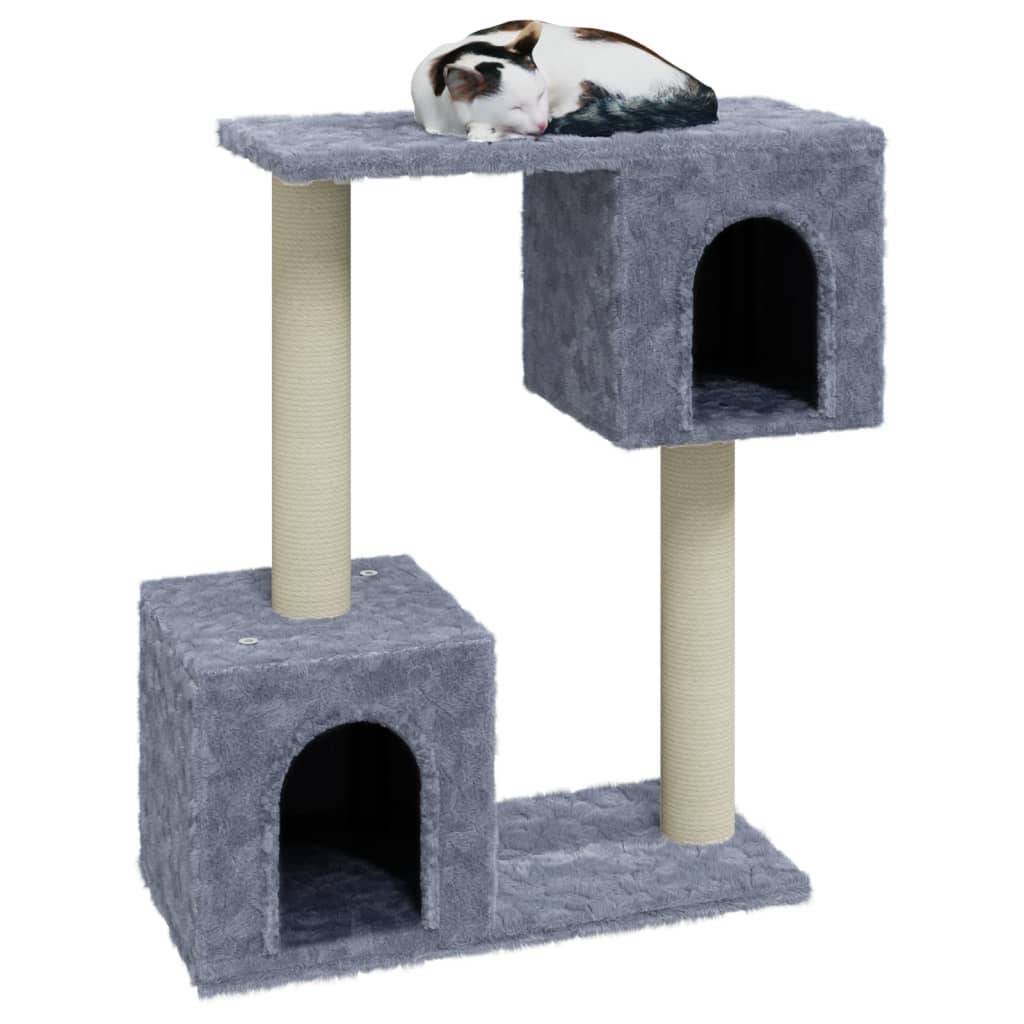 Arbre à chat, Tour à chat avec griffoirs en sisal Gris clair 60 cm MP63 - Image 3