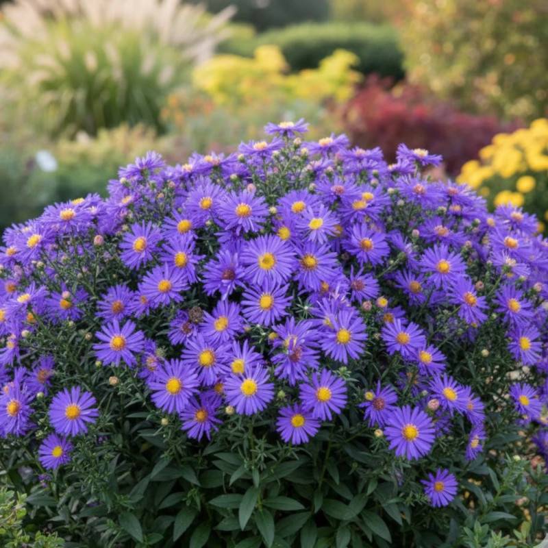 Aster d'automne Blue Alpis, Aster dumosus à fleurs Bleue/ - feuillage Caduc - Godet - 5/20 cm - Imagen 3