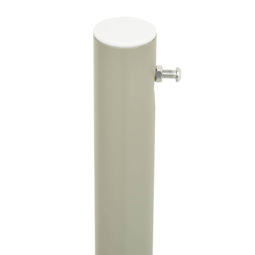 Helloshop26 - Auvent paravent store brise-vue latéral rétractable de patio jardin terrasse balcon protection visuelle écran 140 x 500 cm rouge - Imagen 3