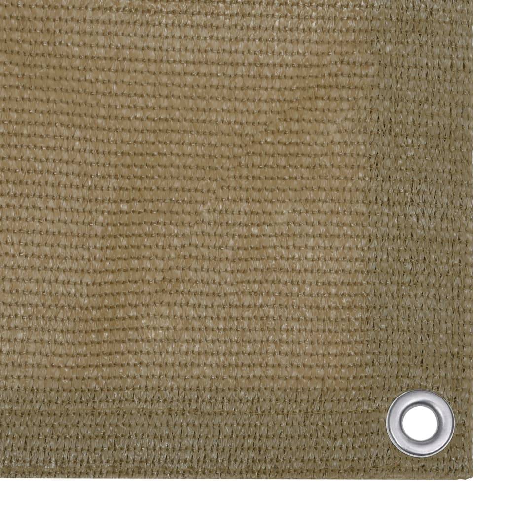 Helloshop26 - Écran de balcon brise pare vue protection confidentialité 120 x 400 cm PEHD taupe - Imagen 2