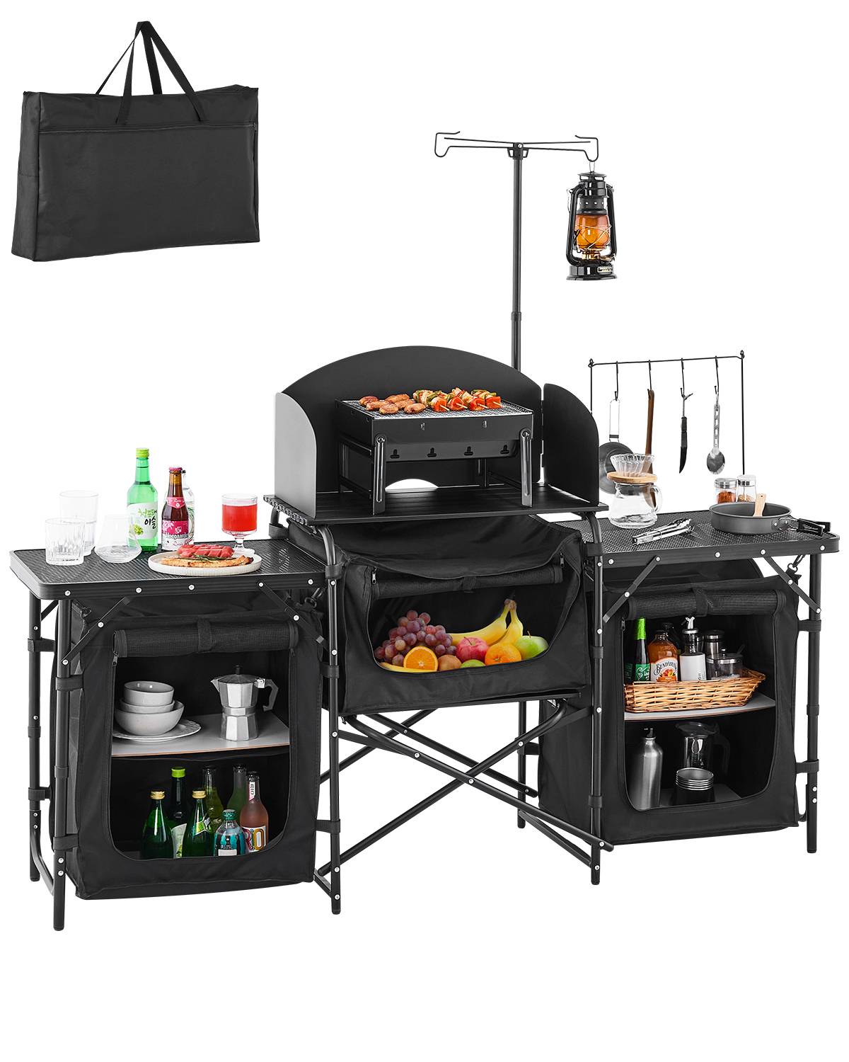 Table Pliante en Alliage Aluminium – Table de Pique-Nique avec Sac de Transport, Idéale pour Extérieur et Camping | Leroy Merlin