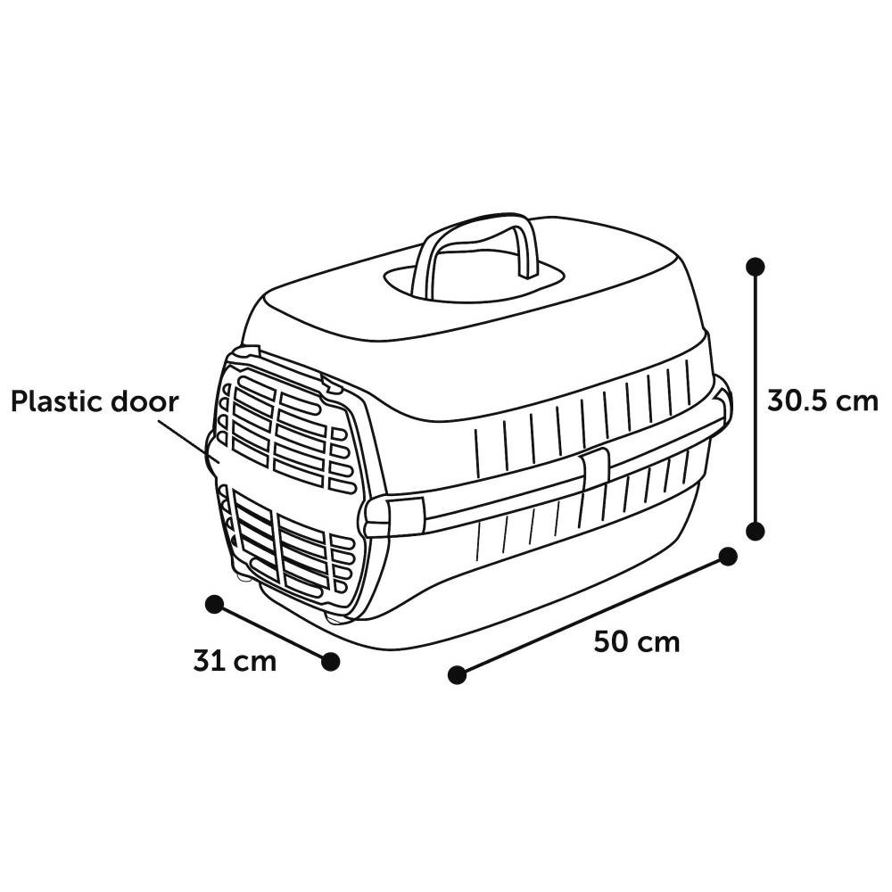 Cage de transport NOAH 1, pour petit chien ou chat maxi 5 kg couleur aléatoire - Image 5