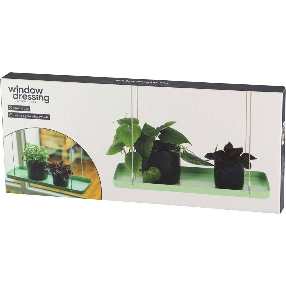 Esschert Design - Support à plantes rectangulaire à suspendre vert Longueur de 38 cm Esschert's Garden - Imagen 4