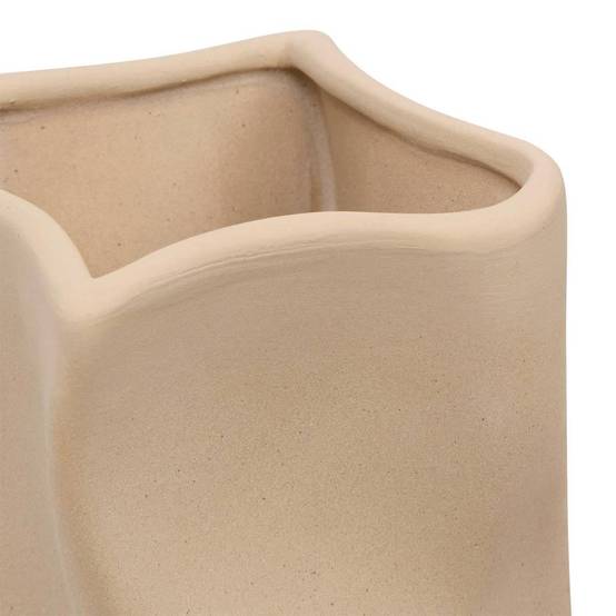 Vase Déco en Dolomite "Grigor" 25cm Beige - Image 2