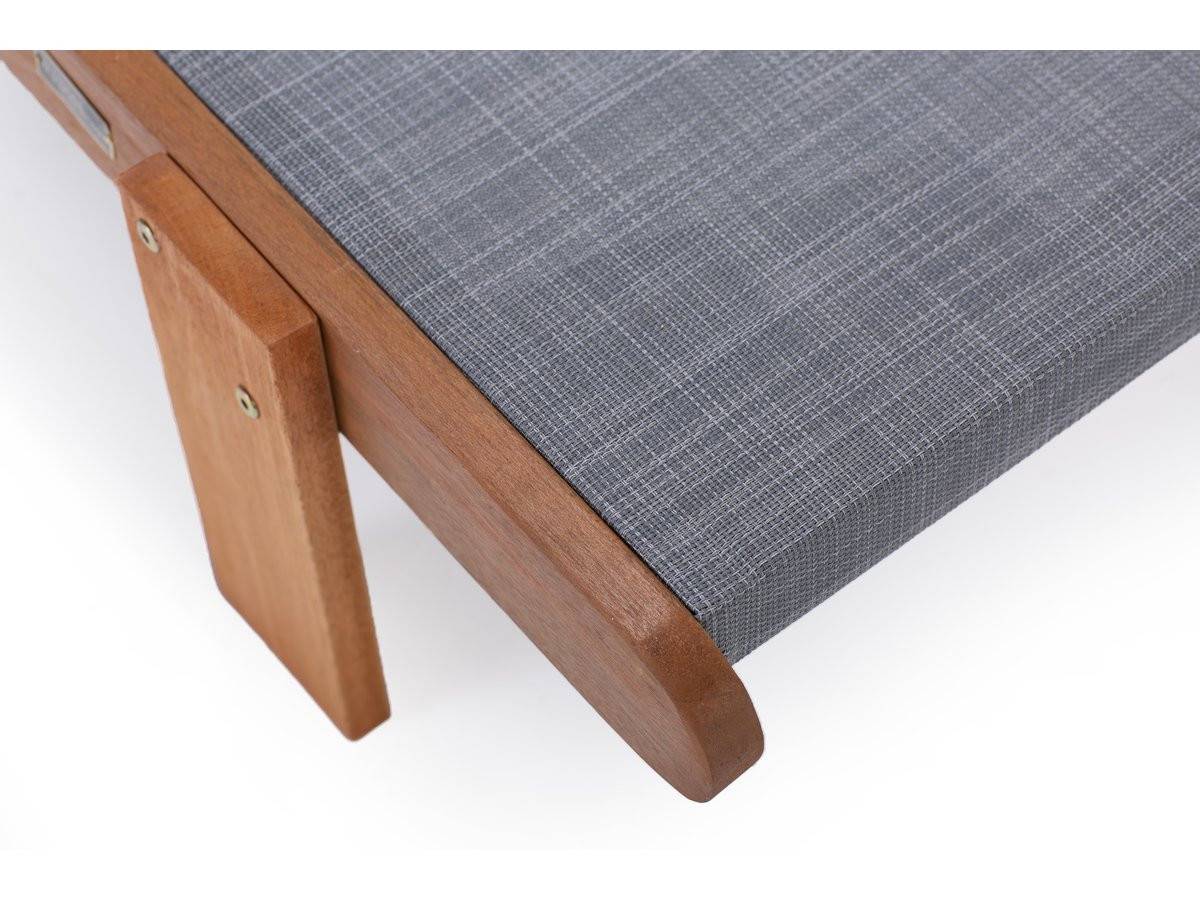Lot De 2 Bains De Soleil En Bois Exotique "saïgon" - Maple - Gris -habitat Et Jardin - Image 3