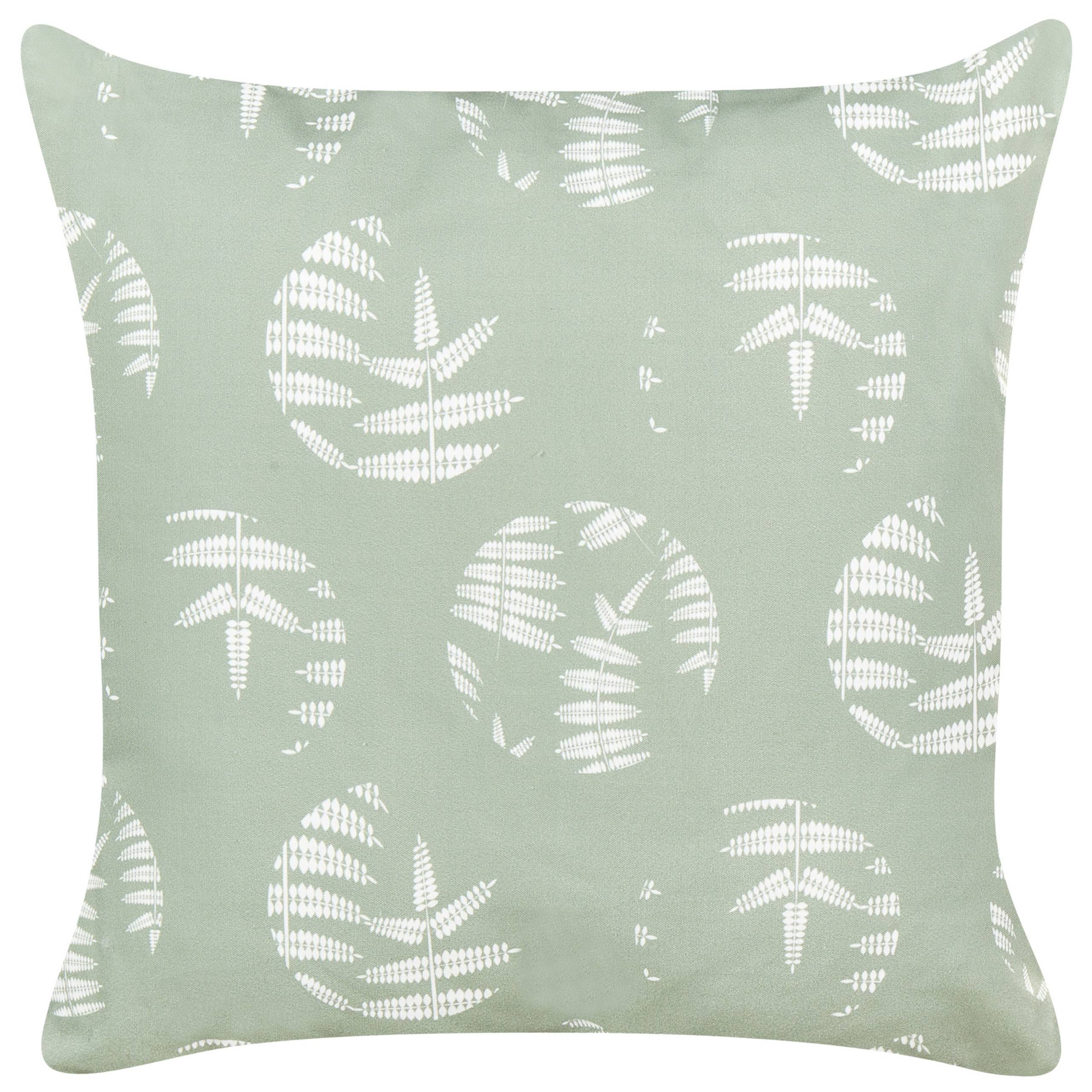 Beliani - 2 Coussins Décoratifs de Jardin Tissu Vert à Motif de Feuilles 45 x 45 cm Très Confortable pour l'Extérieur ou Intérieur Housses Amovibles - Imagen 4