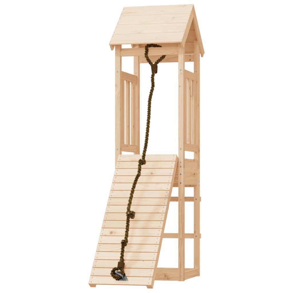 Helloshop26 - Maisonnette de jeu avec mur d'escalade 131 x 64 x 207 cm bois massif de pin - Imagen 2