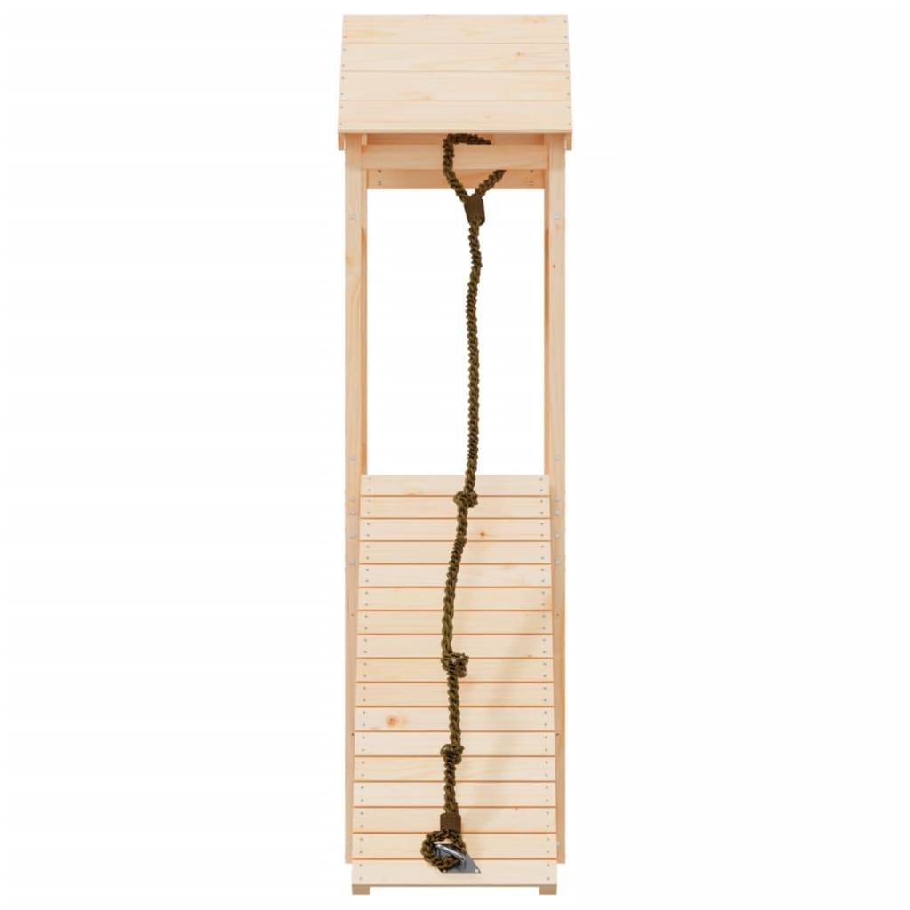 Helloshop26 - Maisonnette de jeu avec mur d'escalade 131 x 64 x 207 cm bois massif de pin - Imagen 3