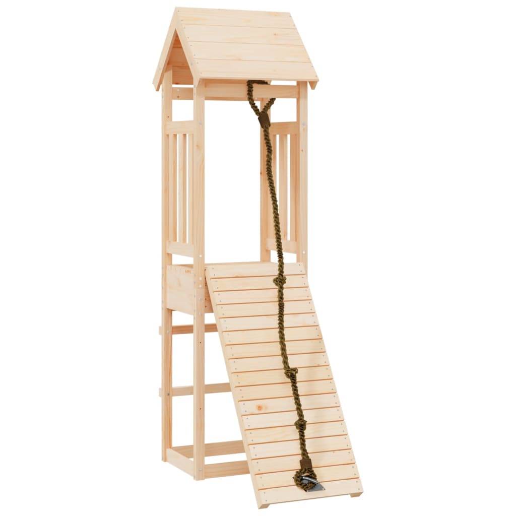 Helloshop26 - Maisonnette de jeu avec mur d'escalade 131 x 64 x 207 cm bois massif de pin - Imagen 1