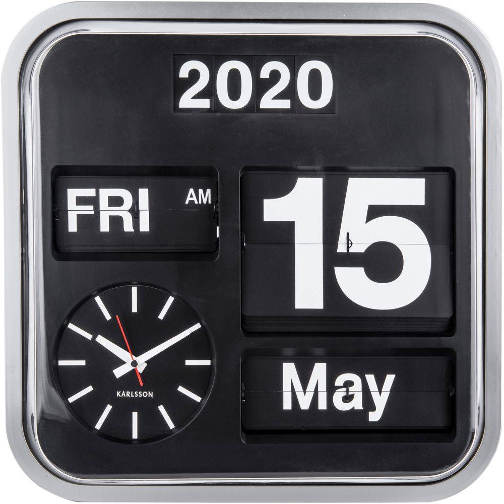 Karlsson - Horloge vintage Big Flip 43 cm Karlsson - Imagen 3