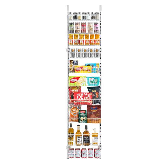 VEVOR Organisateur porte 10 niveaux, acier, blanc. - Image 9
