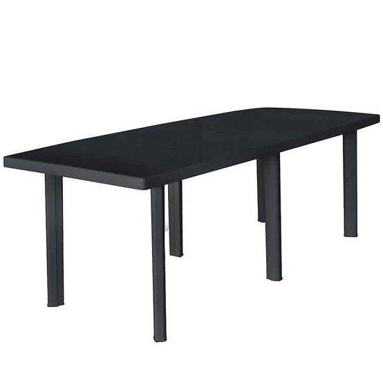 Table de jardin Plastique Anthracite 216 x 90 x 72 cm - PANGIVO - Image 1