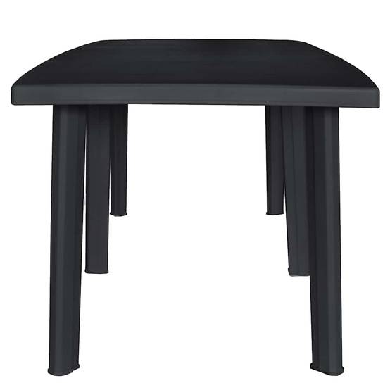 Table de jardin Plastique Anthracite 216 x 90 x 72 cm - PANGIVO - Image 2