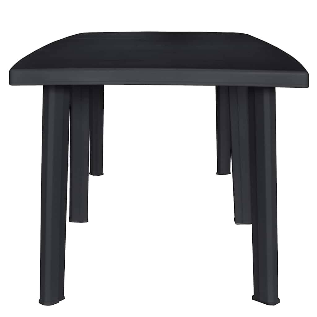 Table de jardin Plastique Anthracite 216 x 90 x 72 cm - PANGIVO - Image 2