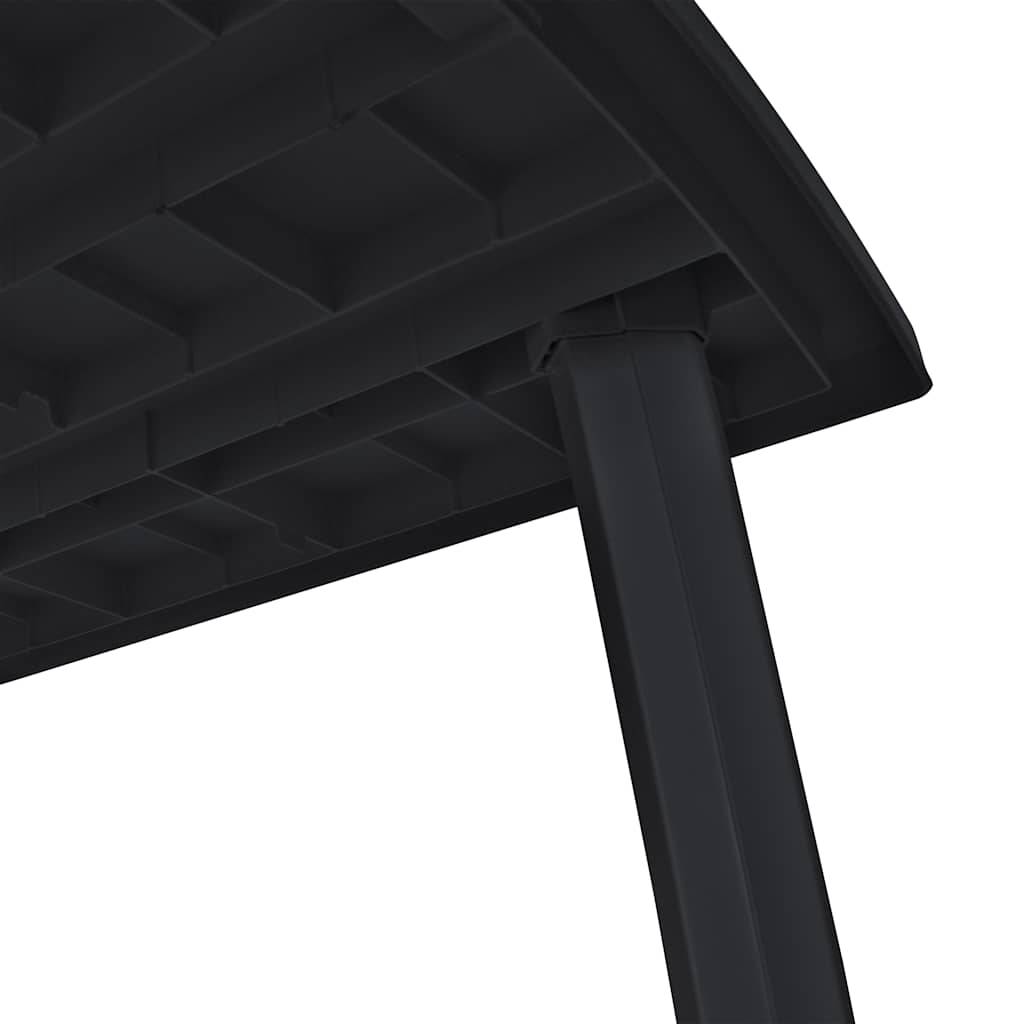 Table de jardin Plastique Anthracite 216 x 90 x 72 cm - PANGIVO - Image 4