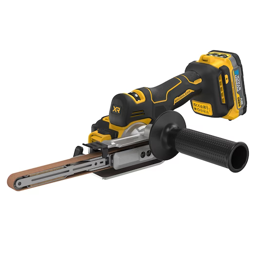 Lime à bande DEWALT XR 18V - 2 batteries 1.7Ah Powerstack + chargeur + coffret - DCM200E2T-QW - Image 2