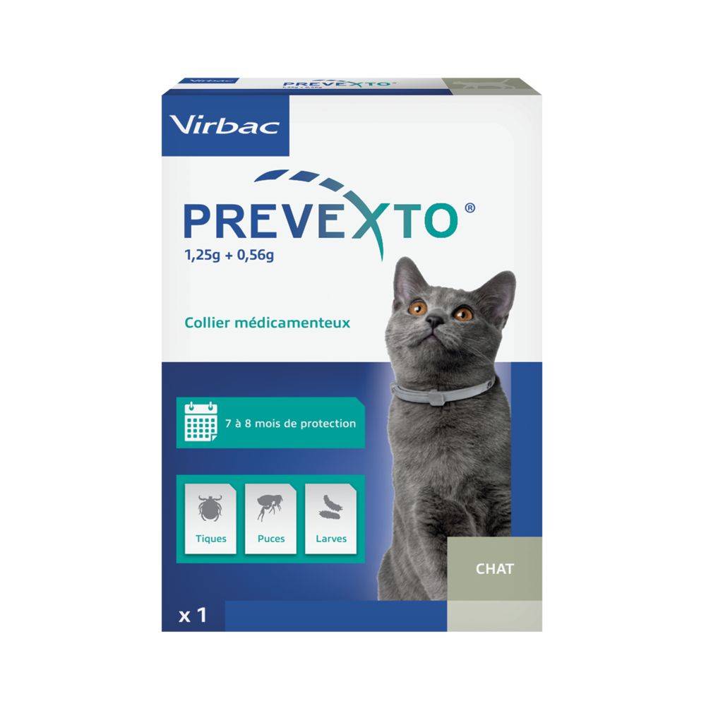 Prevexto  - Collier antiparasitaire Chat 1 Unité